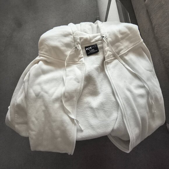 Popflex cloud zip hoodie white L/XL - Picture 3 of 3